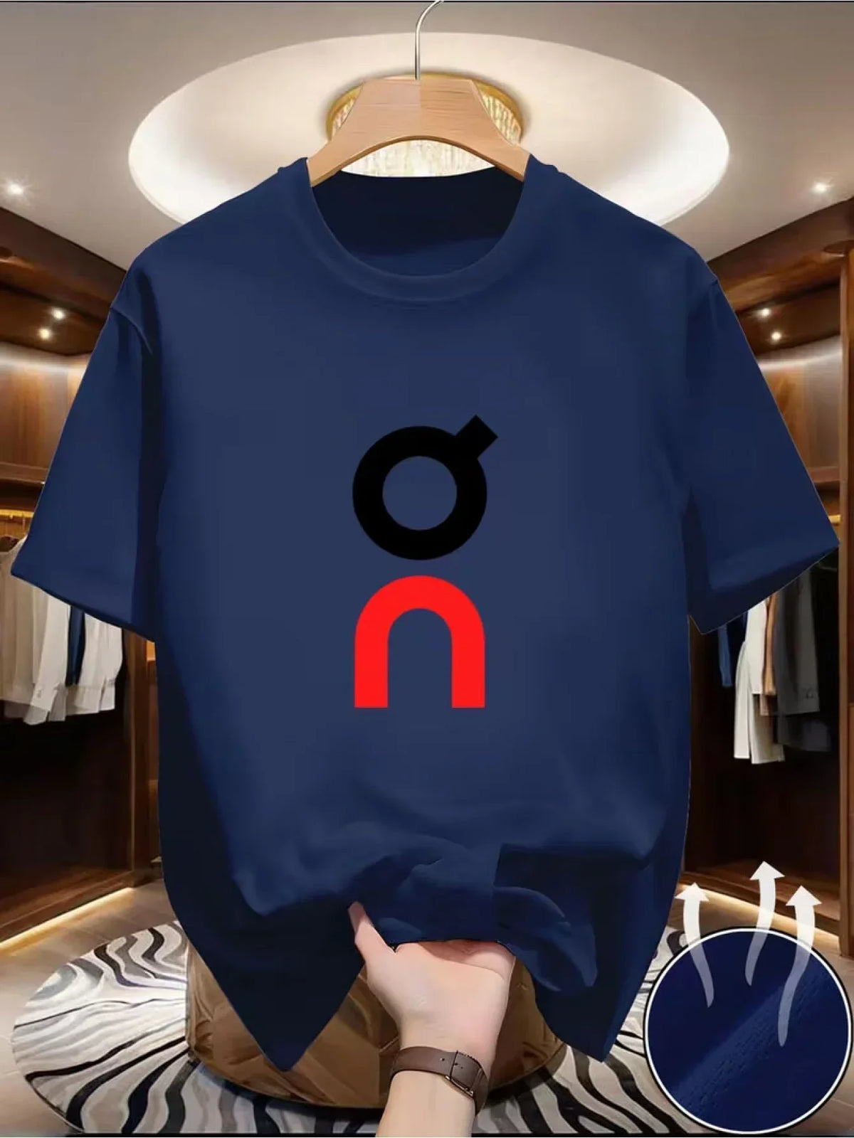 Men's Casual Printed Cotton T-Shirt Premium High Quality Soft Breathable Solid Color Tee Shirt Stylish Unique Logo Graphic