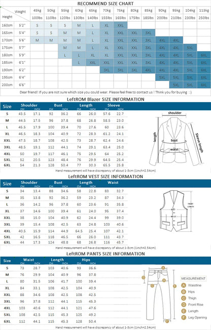 27 Colors ( Blazer + Vest + Pants ) Boutique Fashion Plaid Formal Office Business Mens Suit Three Pieces Groom's Wedding Dress