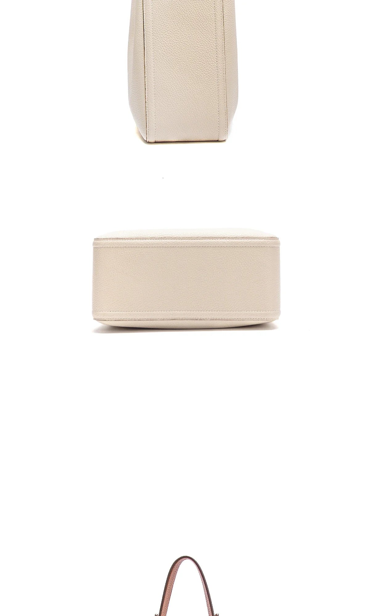 Women's Business Commuter Shoulder Bag Women's Tote Bag Autumn High Quality Simple Beige Texture