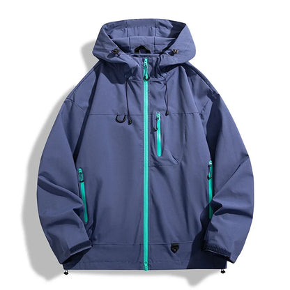 Men Women Waterproof Hiking Jacket Trekking Camping Mountaineering Windbreaker Unisex Outdoor Sport Windproof Rain Coat