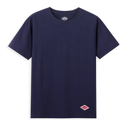 2025 Exported To Japan Orders Classic Embroidery Fashion Solid Simple Loose Short Sleeve Cotton Couple T-shirt Men/Women Top