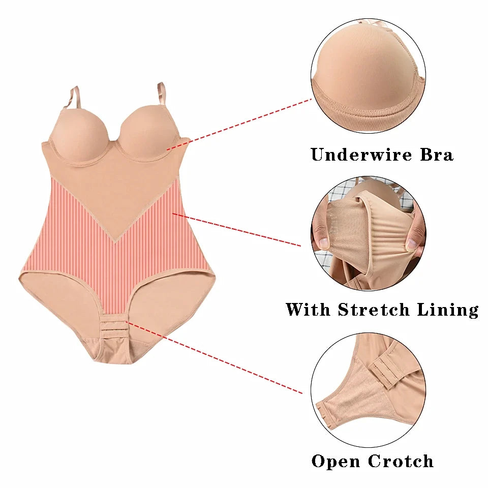 Body Shapewear Women's Binders and Shapers Mesh Bodysuit Breathable Waist Trainer Butt Lifter Shaper Slimming Corset Underwear
