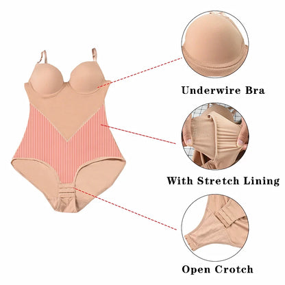 Body Shapewear Women's Binders and Shapers Mesh Bodysuit Breathable Waist Trainer Butt Lifter Shaper Slimming Corset Underwear
