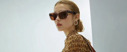 Butterfly Polarized Sunglasses Fashion Thick Frame for Women Acetate Sun Glasses Driving UV400 Protection
