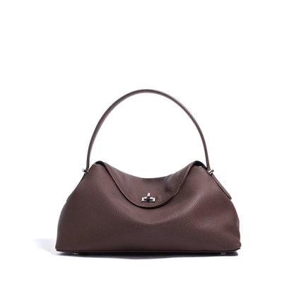 Genuine Grade Cow Leather Fashion Women's Black Handbag Luxury Deisgner Cowhide Shoulder Crossbody Female Bag Beige Coffe Brown