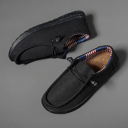 Plus Size Men's Solid Color Breathable Slip On Classic Loafer Shoes Comfy Casual Durable Lightweight Walking Shoes