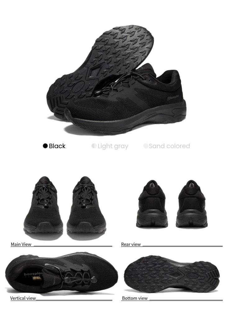 Hiking Shoes Men Outdoor Waterproof Camping Resistant Non Slip Sneakers Male Casual Lightweight Lace-Up Walking Shoes