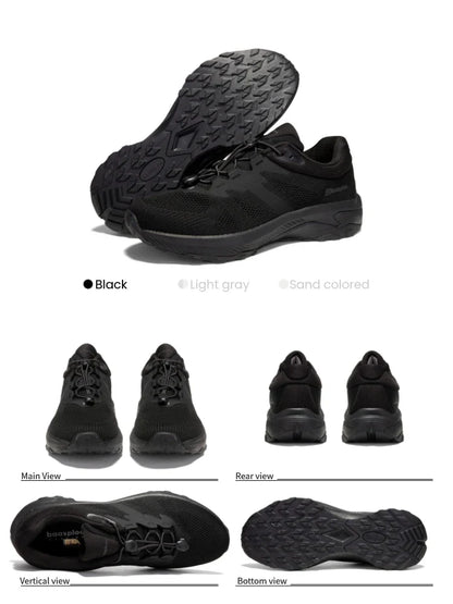 Hiking Shoes Men Outdoor Waterproof Camping Resistant Non Slip Sneakers Male Casual Lightweight Lace-Up Walking Shoes