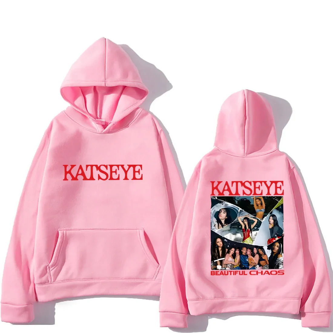 KATSEYE The Beautiful Chaos fashion Hoodie Men Women's new Autumn Winter streetwear vintage clothes Fleece Long sleeve pullovers