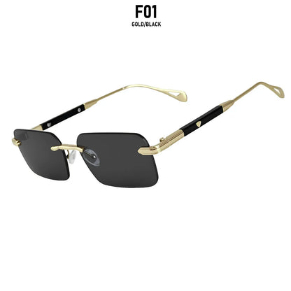 2026 Rimless Sunglasses Women Vacation Sunscreen New Square Sunglass Men Brand Design Fashion Glasses Shades Lentes De Sol Mujer