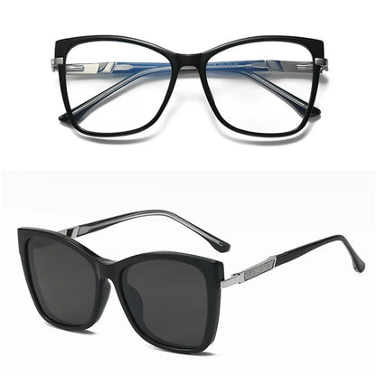 Fashion New Design TR90 Polarized Magnetic Clip-on Sunglasses Men and Women Polarized Sunglasses Optical Myopia Glasses