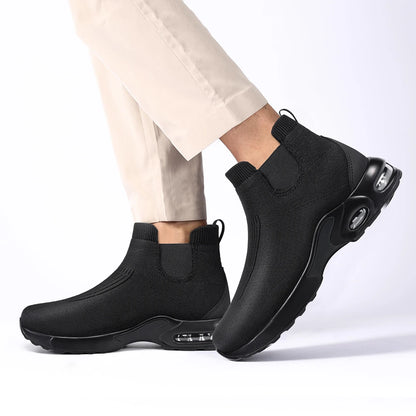Steel Toe Shoes for Men Women Water Resistant Work Boots Non Slip Safety Sneakers Slip On Industrial Air Cushion Chelse