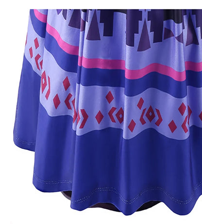Magic House Charm Costumes For Girls Kids Birthday Princess Party Dress Luisa Madrigal Cosplay Children Halloween Carnival Gown