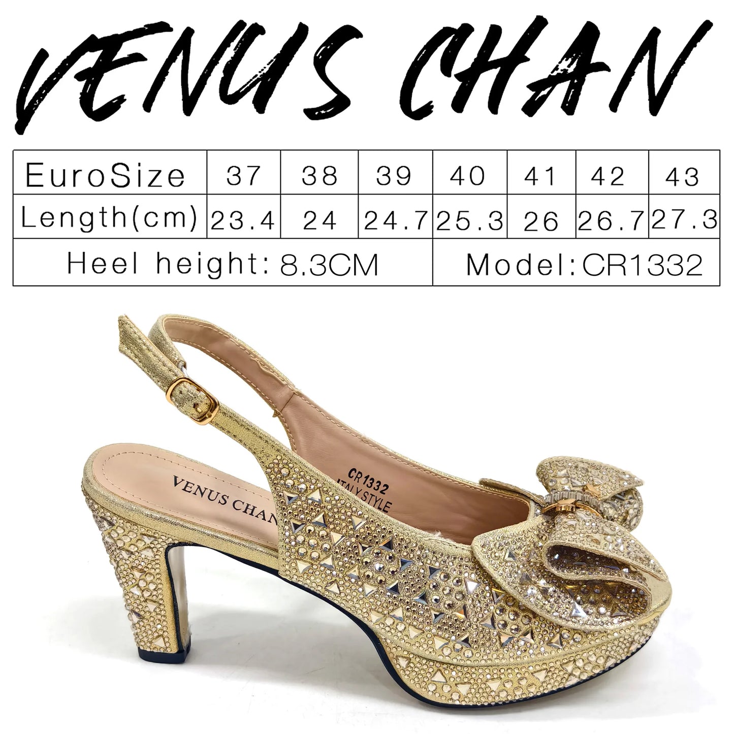 Elegant Italian Women's Party Shoe and Bag Set – Chic Champagne Rhinestone Peep-Toe High Heel Sandals Perfect for Weddings