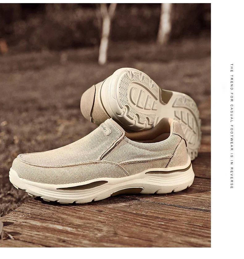 Men's Shoes Comfortable Canvas Shoes Breathable Loafers Men's Walking Sports Shoes Men's Trendy Casual Sports Shoes