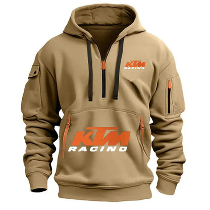 Outdoor Sports Enthusiast Zipper Hoodie 2026 New Men's and Women's Fashion Half-Zip Pocket Spring and Autumn Hoodie