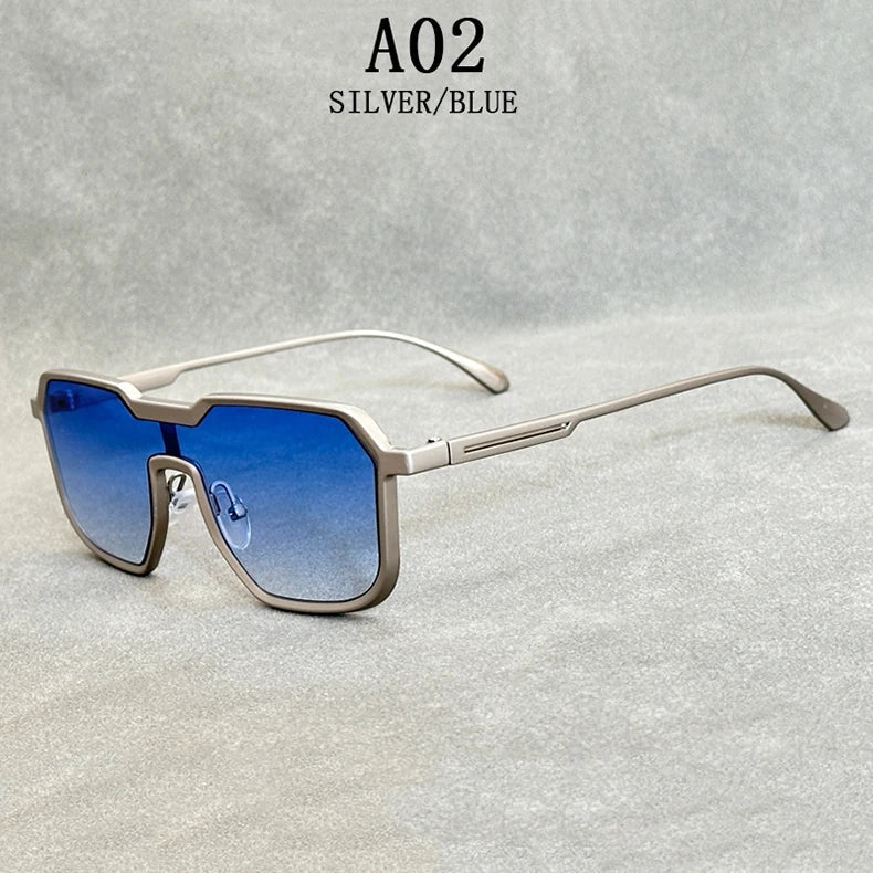 Heavy Metal Sunglasses For Men Steampunk Fashion Glasses Vintage Shades Retro Square Gafas De Sol Hombre Lunette De Soleil Homme