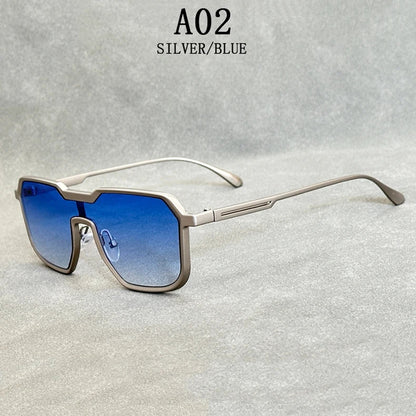 Heavy Metal Sunglasses For Men Steampunk Fashion Glasses Vintage Shades Retro Square Gafas De Sol Hombre Lunette De Soleil Homme