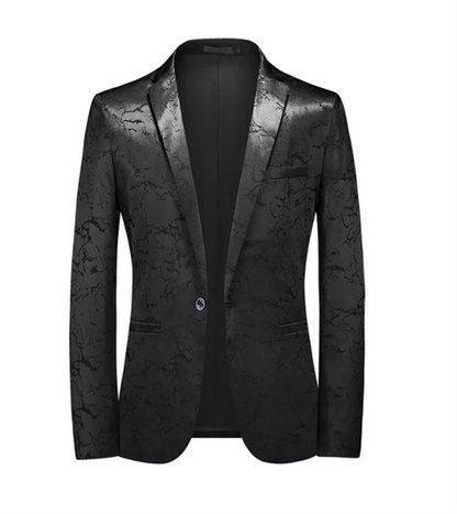 2026 New Men Business Social Suit Jacket Summer Male Single Breasted Thin Dress Male Jacquard Blazers Coats