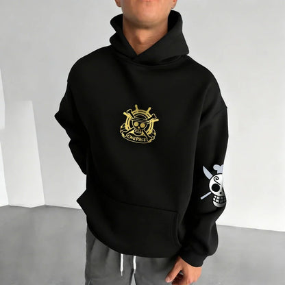 One Piece Men's Hoodie Sweatshirt Vinsmoke Sanji Japan Anime Spring Autumn and Winter Boys Long-sleeved Parent-child Outfit