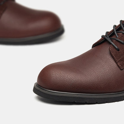 Genuine Leather Men Derby Shoes Thick Sole Men Casual shoes Men Leather Shoes