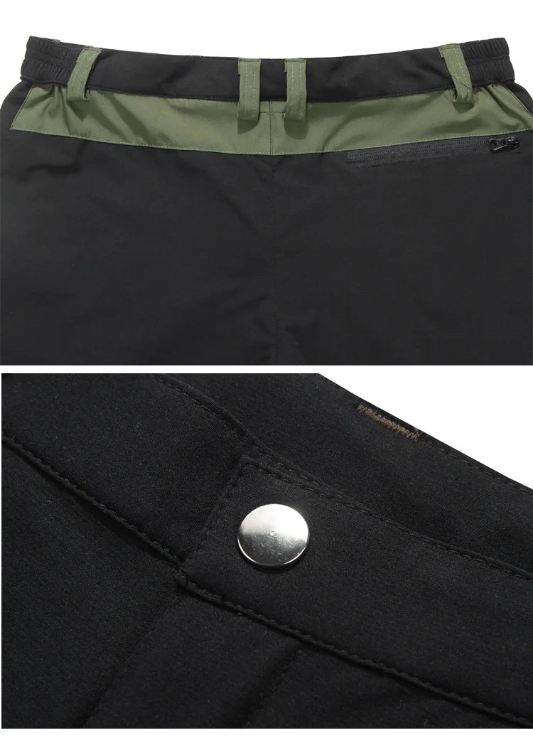 Men's Hiking Pants Outdoor Fishing Water Resistant Lightweight Quick-Dry Athletic Apparel, namely, Pants with Zipper Pocket