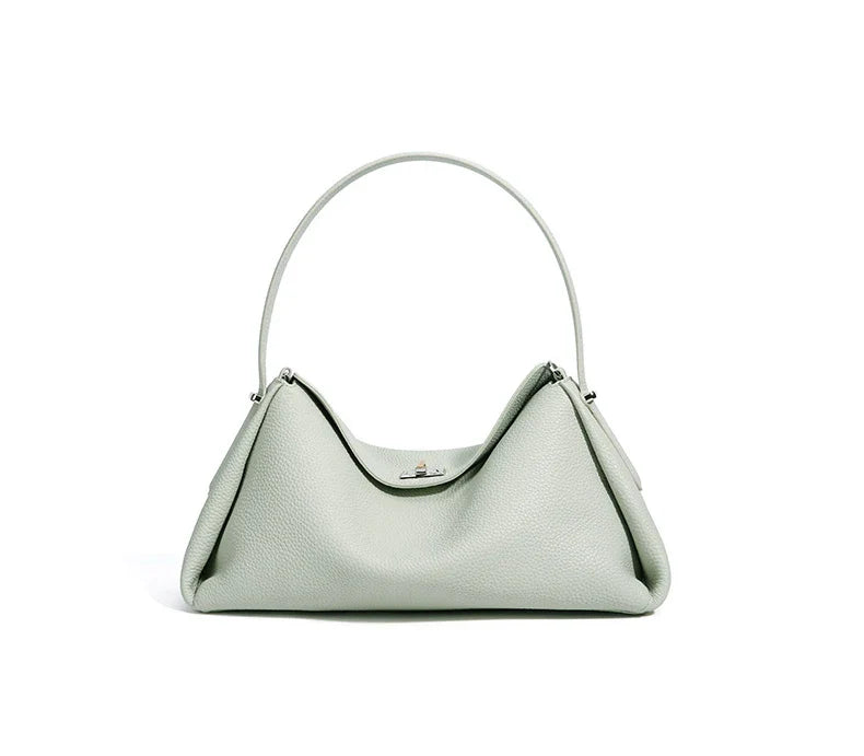 Minimalist Lady Soft Genuine Leather Pillow Crossbody Bag Women's Convertible Shoulder Bags 2026 New Chic Solid Color Handbag