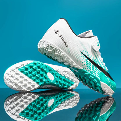 New Kids Professional Football Boots Training Shoes Soccer Shoes Turf Match Grass Ultralight Cleats Boys Non-Slip Drop Shipping