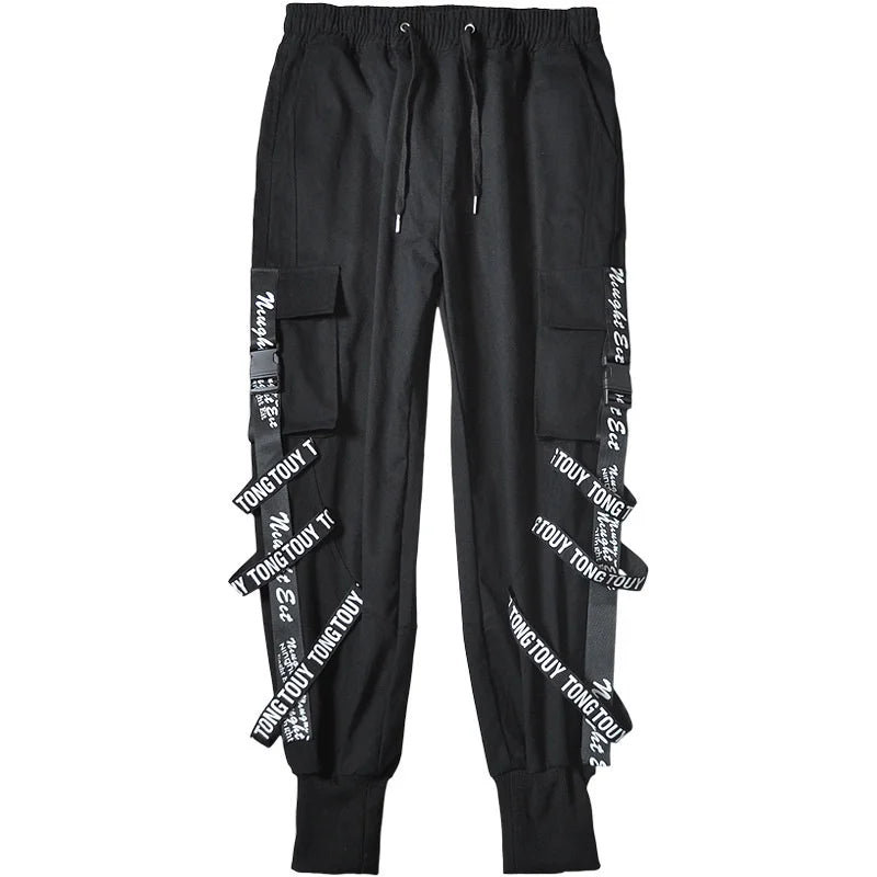 Mens Techwear Sweatpants Y2K Streetwear Jogging Pants Men Hip Hop Street Dance Casual Trousers Vintage Cargo Pant Pantalon Homme