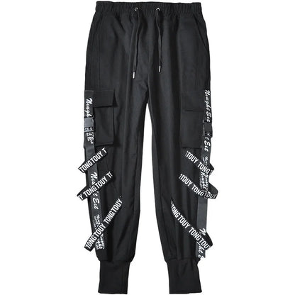 Mens Techwear Sweatpants Y2K Streetwear Jogging Pants Men Hip Hop Street Dance Casual Trousers Vintage Cargo Pant Pantalon Homme