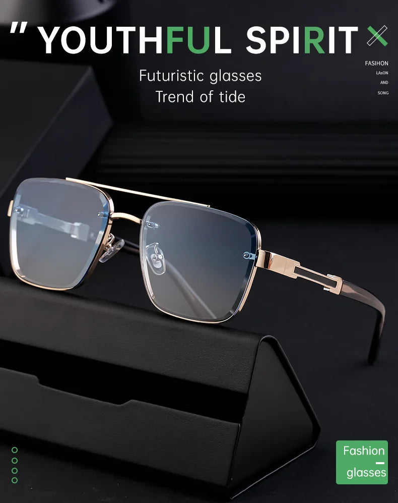 Retro Square Sunglasses For Men Sunscreen Vintage Sunglasses Women Trendy And Fashionable Fashion Glasses Gafas De Sol Hombre