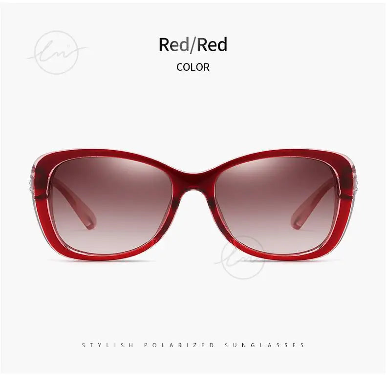 Brand Young Style Women's Sunglasses Gradient Polarized Driving Glasses Luxury Design Ladies Elegant Lunette De Soleil Femme