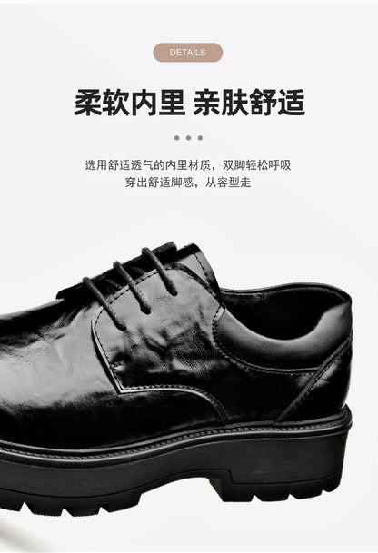 Men Comfortable Leather Work Shoes for Long Standing