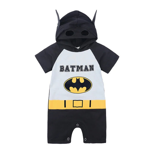 Spider Man Batman Captain Baby Rompers Newborn Baby Kawaii Cute Anime Cartoon Cosplay Costume Jumpsuit Cotton Clothes Kid Gift