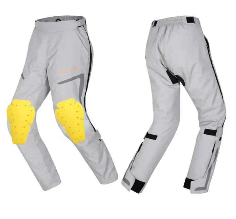 Wind-proof and warm-keeping equipment for motorcycle riding pants; fall-proof and quick-release pants in winter