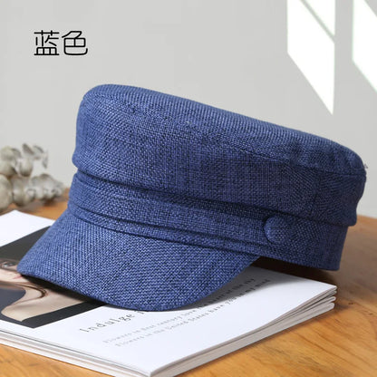 Octagonal Hats Women Beret Girls Octagonal Flat Cap Cotton Navy Hats for Women Stylish Artist Painter Newsboy Hats Army Cap