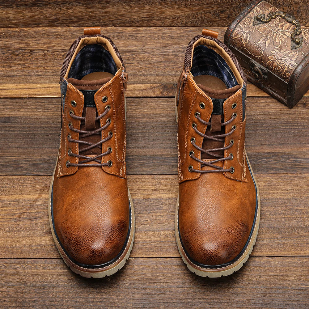 Comfortable Non-Slip Men's Boots New Spring Men Ankle Boots