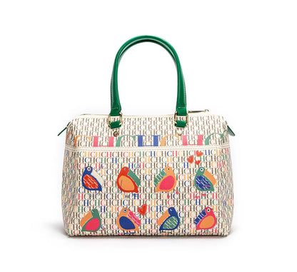 Colorful Print Design Spacious New-Style Women's Tote Bag Unique Prints Fashionable Women's Clutch Bag
