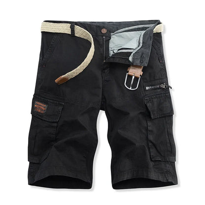 Summer Overalls Men Casual Shorts New Loose Sports Comfortable Knee Shorts Streetwear Breathable Safari Short Pants