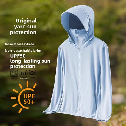 UPF50 UV Protection Ice Silk Cool Feeling Sun Protection Clothing Lightweight Breathable Fishing Jacket Outdoor Sports Shirt