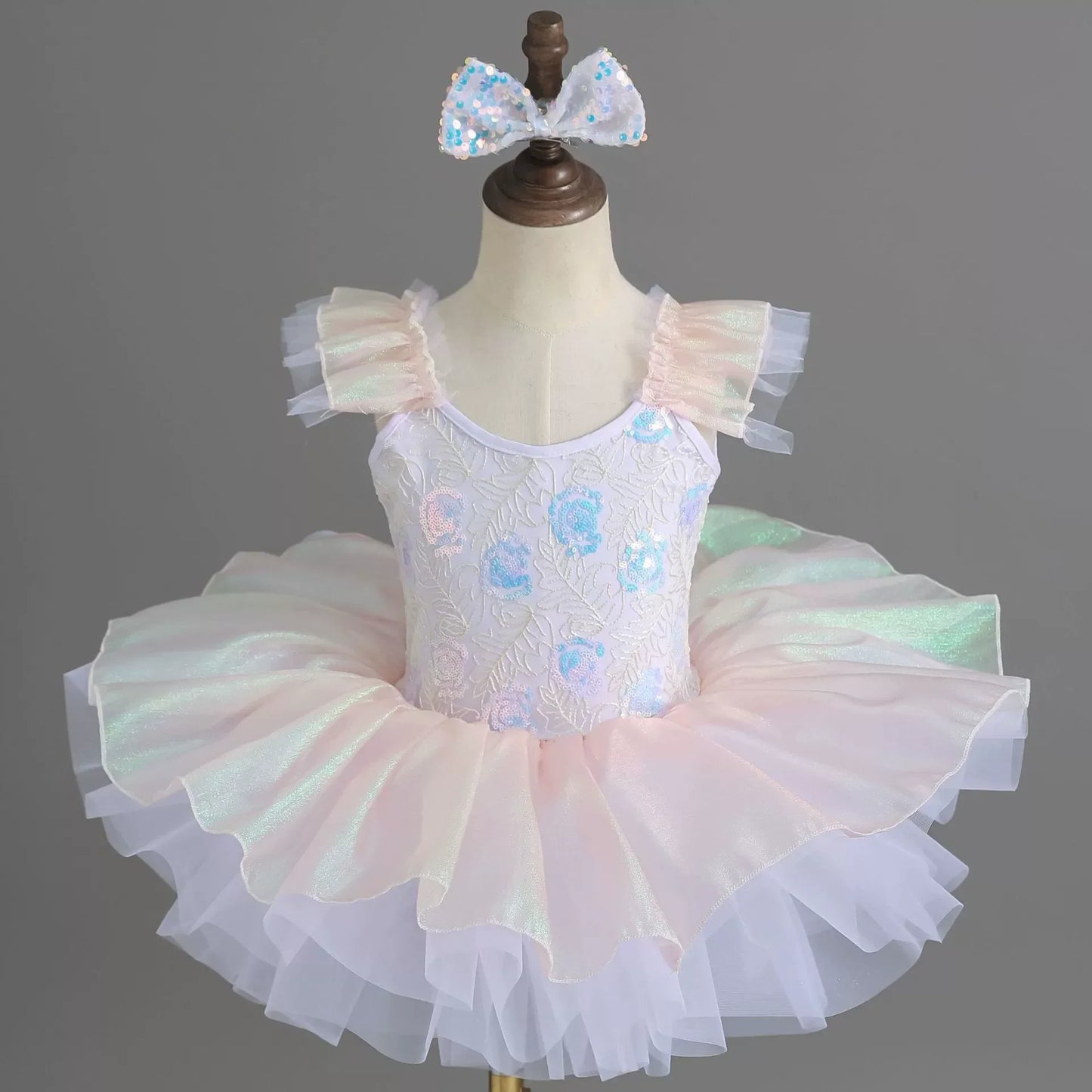 Children's Day Dance Dress Girl Ballet Princess Summer Dresses Girls Ballet Sequins Outfit Kids Clothes Vestidos Birthday Gift