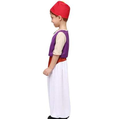 Halloween Prince Aladdin Costume Boys Fairy Tale Anime Role Play Outfits Party Dress Up
