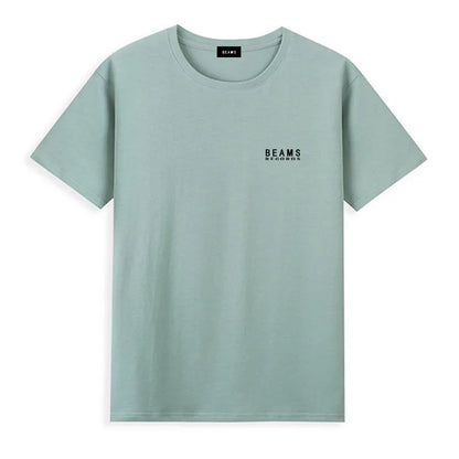 Japan Exports 25ss High-Quality Cotton T-Shirt Embroidered Logo Tees Couple Loose Short Sleeve Summer Casual O-Neck Tops