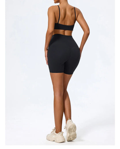 Ctenkevet Summer Women 2Pcs Sleeveless Sports Set Female Gym Two-piece Yoga Set High Waist Breathable legging Sportswear Women