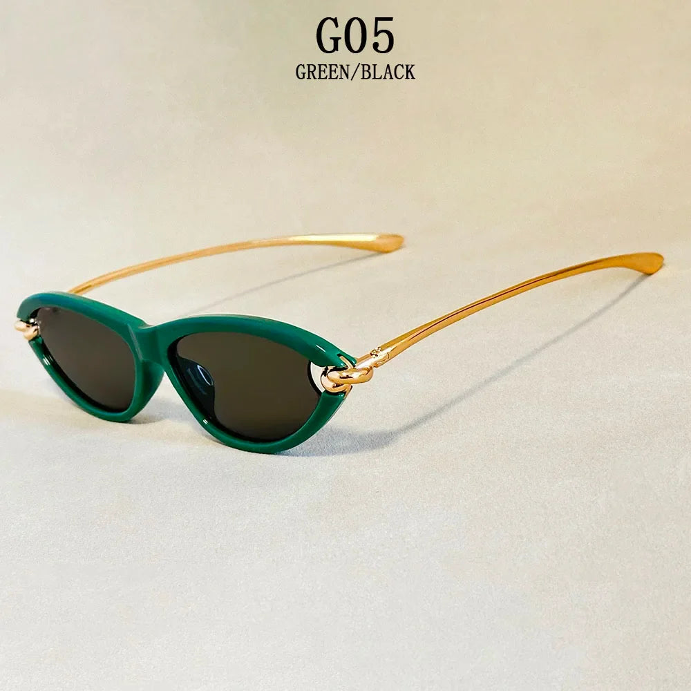 Fashion Oval Sunglasses Women 2026 Luxury Vintage New Cat Eye Sunglass Glasses Luxe Lunette Soleil Femme Lentes De Sol Mujer