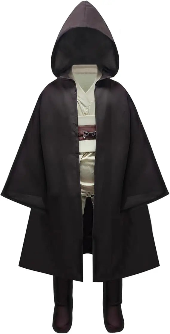 Kid Children Jedi Knight Cosplay Costume Obi Wan Kenobi Uniform Suit Anakin Skywalker  Robe Belt Halloween Carnival Party Suit
