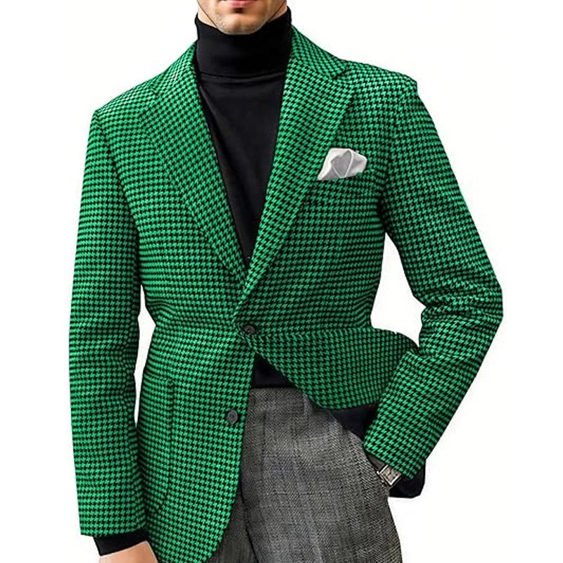 Men's Camel Velvet Blazer with Leather Patchwork Slim Fit Formal Casual Tuxedo Jacket Two-Tone Business Suit Coat