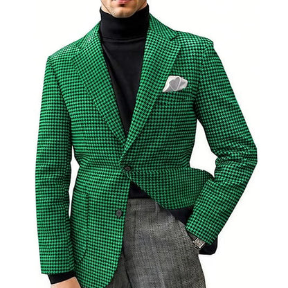 Men's Camel Velvet Blazer with Leather Patchwork Slim Fit Formal Casual Tuxedo Jacket Two-Tone Business Suit Coat
