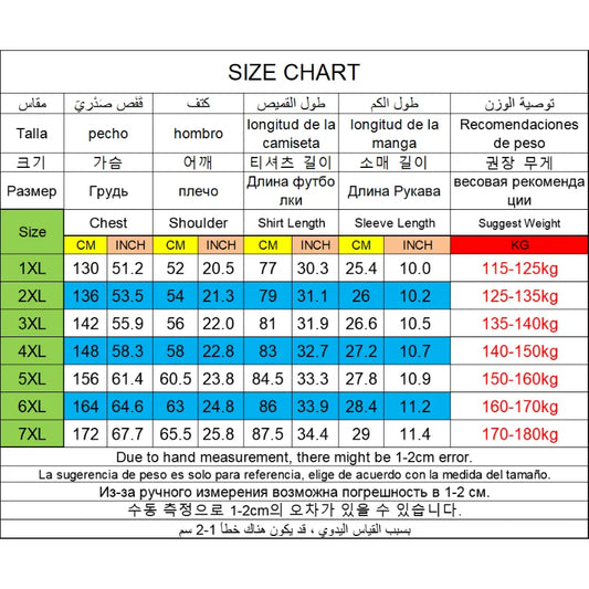 MenT Shirts Printed Tee Plus Size 110-180kg 5XL 6XL 7XL Black T-shirt Round Neck Short Sleeve Oversized Tops Big Men Clothing