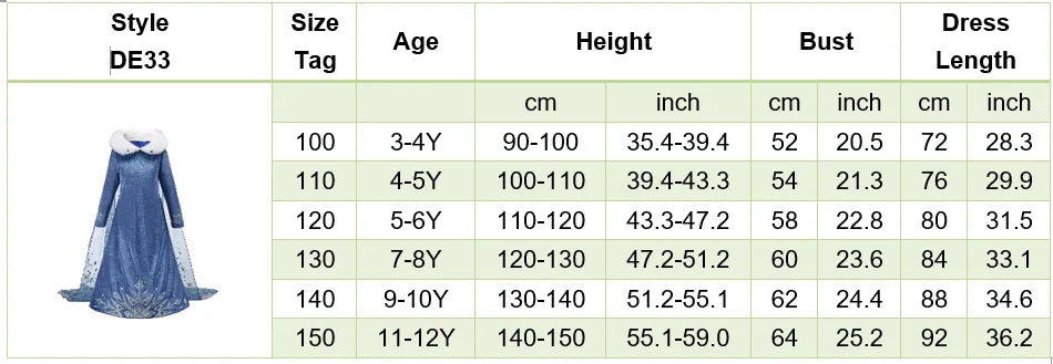 2026 Kid Elsa Anna Costume Girl Birthday Floral Dress Children Snow Queen Performance Fantasy Princess Evening Halloween Costume